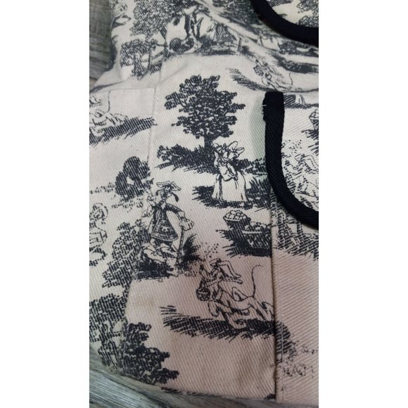 Walt Disney World Black White Toile Canvas Classic Mickey Friends Large Backpack main image 8
